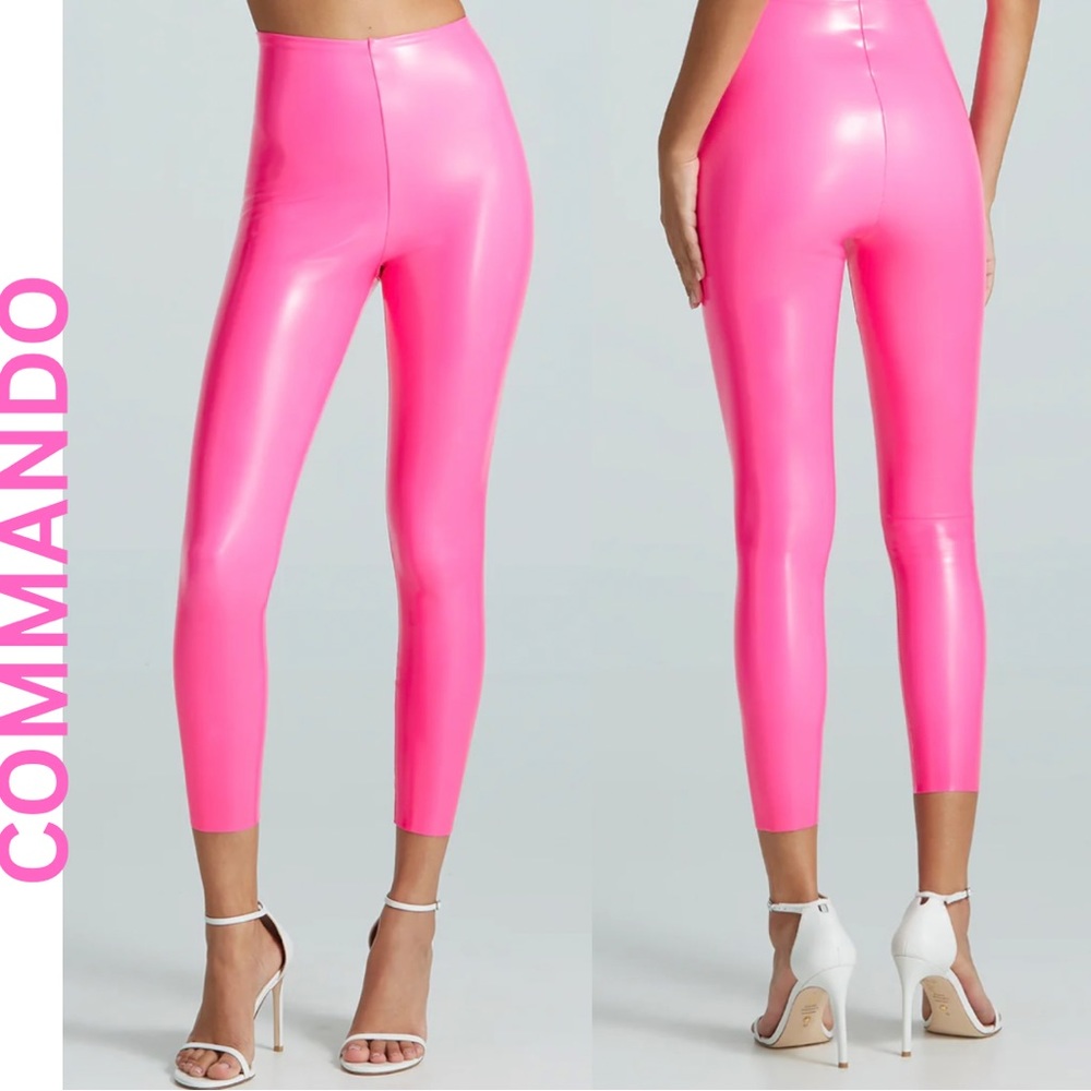 💖HOT PINK PATENT LEATHER FAUX TIGHTS💖 SOLD OUT EVERYWHERE